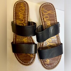 Sam Edelman Vena  Black and Brown wedge Sandals size 9